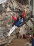 Boulder en Suesca, V6.